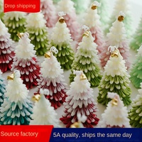 Weihnachtsbaum-förmige Kerzen aus China Vollraffiniertes Paraffinwachs Großhandel Mini-Geschenke Handgemachte Kreative Dekorative Kerzen