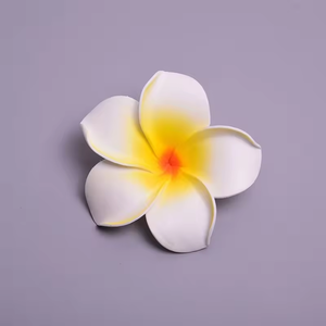 <span class=keywords><strong>KIKI</strong></span> - Horquilla para el Cabello con Flor de Plumeria de Espuma, Estilo Tropical, Flores de Frangipani para Hula, Accesorios para el Cabello para Bodas y Fiestas - Product Image 5