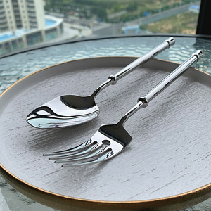 Juego de Cubiertos de Acero Inoxidable con Decoración de Cuentas, Cuchillo, Tenedor, Cuchara, Cuchara de Té, Pulido Espejo, para Hogar, Banquete, Restaurante, <span class=keywords><strong>Cena</strong></span> - Product Image 5
