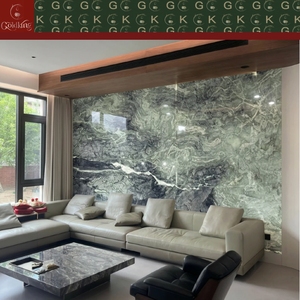 Rivestimento Murale in <span class=keywords><strong>Marmo</strong></span> <span class=keywords><strong>Verde</strong></span> <span class=keywords><strong>Cipollino</strong></span> GOLDKING con Venature Bianche e Grigie, Taglio di Precisione per Case, Hotel e Hall - Product Image 6