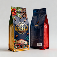 Sacs à café avec valve, impression personnalisée de qualité supérieure, 250g 500g, sachet de café en grains entiers avec valve pour torréfacteur