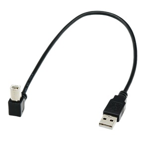 <b>Usb</b> <b>Printer</b> <b>Cable</b> 2.0 Right Angle Connector 90 Degree Up Down Left Right <b>For</b> Data Connection - Product Image 1