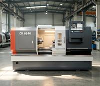 Tour horizontal CNC Fanuc CK6140/1500 à haute précision, entièrement automatique, à broche unique, robuste, à banc plat, 2 axes, haute précision