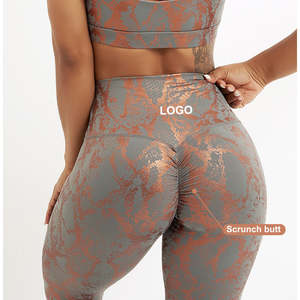 Nuovi Arrivi Leggings da Palestra e Yoga da Donna Effetto Push-Up Pantacollant Fitness a Vita Alta Pantaloni da Allenamento Sportivo - Product Image 1