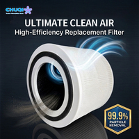 Filtro 3 en 1 H13 HEPA de Carbón Redondo Desechable, Paquete de 2, para Purificador de Escritorio Compacto, Dormitorio, Estudio, Habitación Pequeña, Oferta Económica