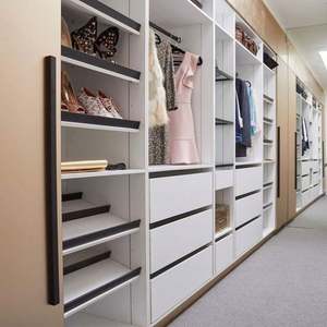 Modern Multi-functional Large Storage Open <b>Wardrobe</b> Customized Design Wood <b>White</b> Walk-in Closet Made in China - Product Image 4