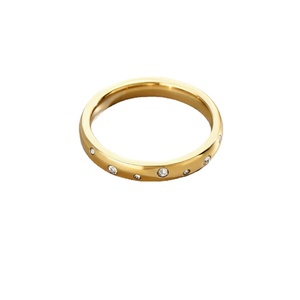 แหวนเพชรแฟชั่นขายดี ดีไซน์คลาสสิกเรียบง่าย พร้อมเพชรทรงกลมเจียระไนแบบบริลเลียนท์ สำหรับงานแต่งงานสุดโรแมนติก - Product Image 2