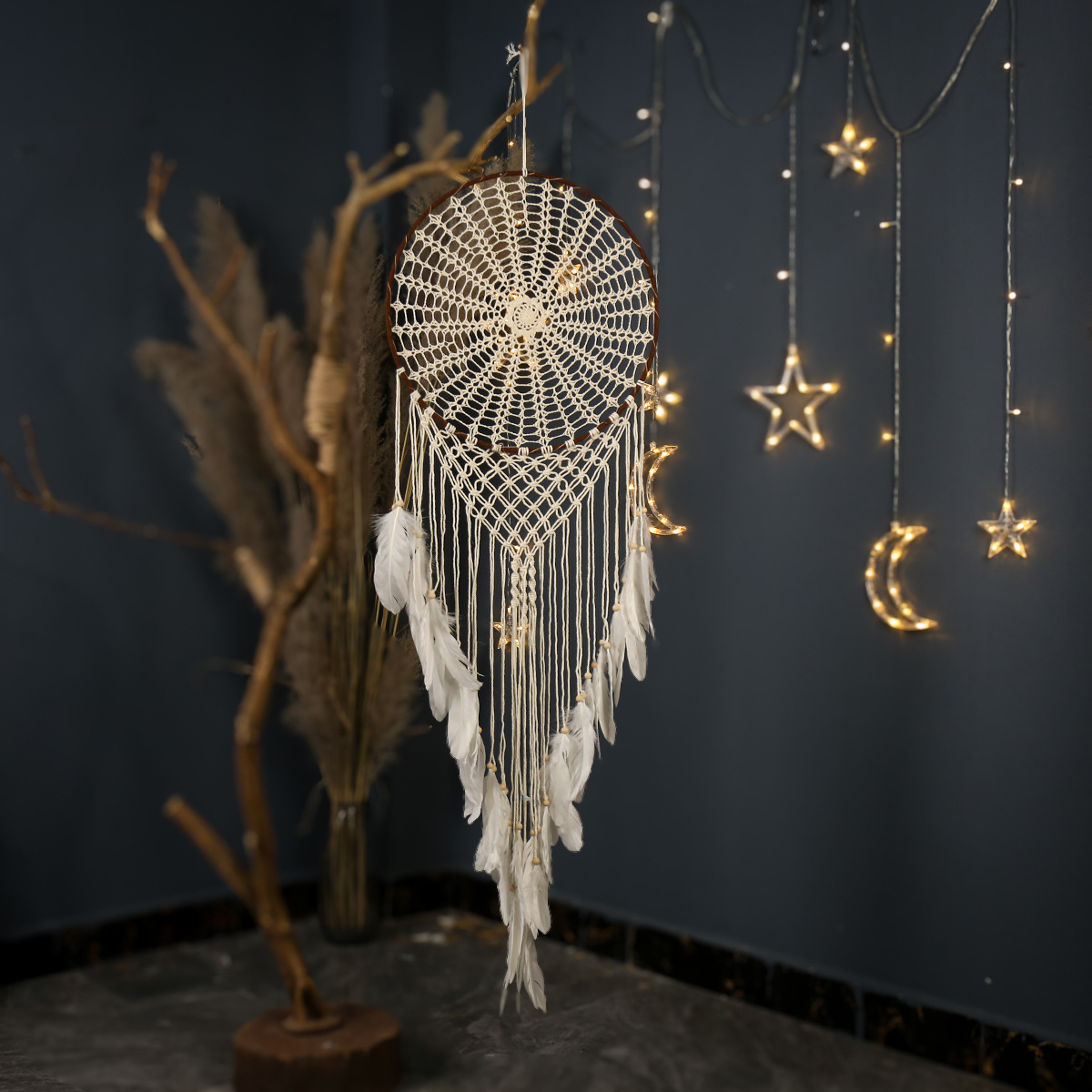 Motif floral au crochet en cercles concentriques-40100 cm