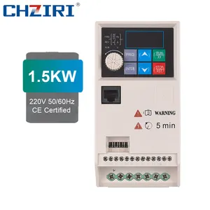 CHZIRI 1.5KW 7A однофазный 220 В мини-преобразователь частоты vfd