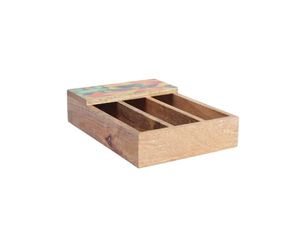 ตกแต่งไม้ช้อนส้อม 3 ช่องสําหรับโต๊ะห้องครัวร้านอาหารโรงแรมในราคาต่ํา - Product Image 2