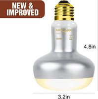 Lampe chauffante UVA REPTIZOO 35W, spot de bain de soleil intense, lumière naturelle simulée, 110-240V, base E27/E26, ampoule chauffante pour reptiles