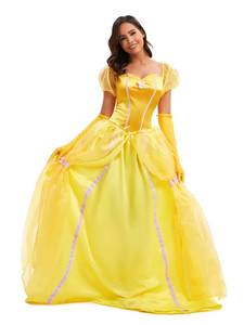 Disfraz de Princesa Bella de La Bella y la Bestia para Halloween, Cosplay, Venta al por Mayor Transfronteriza, Dropshipping, Traje para Fiesta de Juego de Roles - Product Image 3