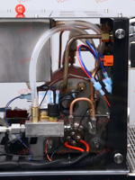 Mesin Espresso Italia dengan Tuas Pegas, Boiler 2.5L+0.3L, Kontrol Suhu PID, 0.1 ° C Precision, Tangki 3.5L, Pembuat Kopi untuk Kafe