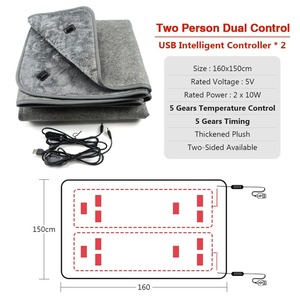 Couverture Chauffante Électrique 80cmx160cm 150x160cm, Tapis Chauffant Électrique Épais, <span class=keywords><strong>Matelas</strong></span> de Voiture, <span class=keywords><strong>Chauffe</strong></span>-Corps, Couverture Chauffante - Product Image 6
