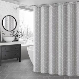 Rideau de douche en EVA imprimé PEVA, imperméable, séchage rapide, en tissu, pour salle de bain, 72x72 pouces avec crochets - Product Image 3
