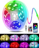 Guirlande lumineuse LED Shingel 5M 10M 20M, bande lumineuse RGBIC couleur rêve, guirlande lumineuse féérique USB intelligente, lumières de Noël pour arbre de Noël, contrôle par application, extérieur