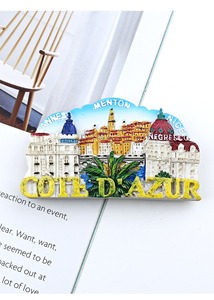 Aimant de réfrigérateur 3D en résine, Souvenir de la Côte d'Azur, Nice, <span class=keywords><strong>Cannes</strong></span>, Région viticole de la Provence, Lavande, Magasin de cadeaux - Product Image 4