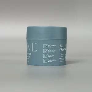 Frasco de creme cosmético PP de plástico de parede dupla com acabamento fosco de alta qualidade 50% PCR reciclado 30g 50g 100g 200g 250g