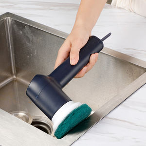 Brosse <span class=keywords><strong>de</strong></span> nettoyage électrique portable pour la vaisselle, brosse <span class=keywords><strong>de</strong></span> nettoyage <span class=keywords><strong>de</strong></span> <span class=keywords><strong>cuisine</strong></span>, 5 têtes <span class=keywords><strong>de</strong></span> brosse remplaçables, brosse <span class=keywords><strong>de</strong></span> nettoyage sans fil pour la maison - Product Image 5