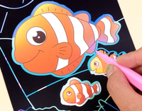 Jeux d'art créatifs à gratter pour enfants avec des livres de gribouillage DIY pour cultiver la concentration des enfants