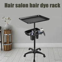 Nouvelle charrette à outils de coiffure multi-usages à double plateau, mobile et réglable, pour salon de coiffure
