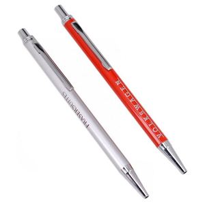 Stylo bille métallique sportif 24 trous en gros, logo personnalisé, style à clic - Product Image 1