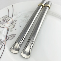 Pailles en acier inoxydable réutilisables pour gourde, thé Mate, yorba Mate, pailles à boire avec filtre, cuillère