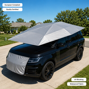 Parasol de voiture surdimensionné Zentopia avec cordes anti-vent, auvent mobile à quatre points d'équilibrage pour SUV, camping, <span class=keywords><strong>plage</strong></span> - Product Image 1