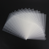 Classeur à onglets en plastique mat perforé A5 A6, 12 feuilles, planificateur mensuel