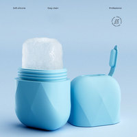 Rouleau de glace pour soins de beauté 9,86*5,5 CM, soin des yeux et du visage, rouleau à glaçons pour massage rafraîchissant, rouleau de lifting en silicone réutilisable