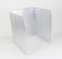Bouclier anti-éclaboussures pliable en aluminium, résistant à la chaleur, pour cuisinière à gaz, protection anti-graisse pour cuisine