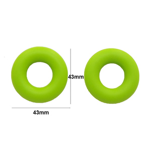 Anello da Dentizione <span class=keywords><strong>in</strong></span> Silicone a Forma di Ciambella Personalizzabile, <span class=keywords><strong>Perline</strong></span> Morbide <span class=keywords><strong>in</strong></span> Silicone Masticabile Disponibili <span class=keywords><strong>in</strong></span> Stock, Spedizione Veloce per Gioielli Fai-da-Te per Dentizione Neonati - Product Image 3