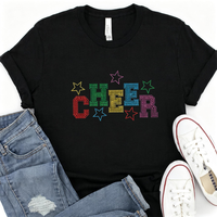 Transfert de strass thermocollant personnalisé pour T-shirts, motif de strass à repasser pour la création de designs de cheerleading
