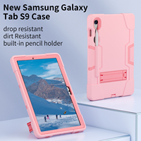 Étui robuste en silicone et PC écologique pour Samsung Tab S10 Lite S10 FE S9 FE S9 11 avec béquille et support pour stylet, coque fine OEM ODM