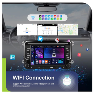 วิทยุติดรถยนต์ Podofo ระบบแอนดรอยด์ 4+64G หน้าจอ 7 นิ้ว รองรับ Wireless CarPlay/Android Auto สำหรับรถยนต์ VW/PASSAT/Seat/SKODA/POLO/FABIA/GOLF 5/6 พร้อมระบบนำทาง GPS แบบ OEM - Product Image 4