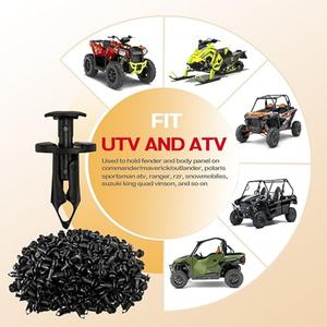 150 rivets de fixation pour carrosserie ATV UTV, pour Polaris 7661855 RZR Ranger Suzuki Kawasaki Rancher Can Am 293150089 90653-HC4-9 - Product Image 5