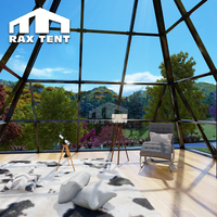 Tente de jardin en verre RAX TENT en alliage d'aluminium, serre portable en forme de pyramide, abri de jardin en verre à prix d'usine réduit