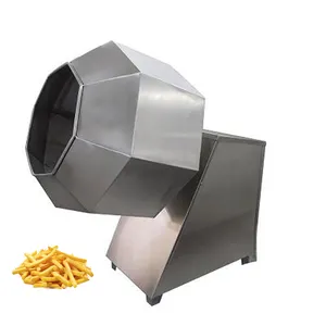 KLS sekizgen aperatif kaplama davul baharat karıştırma işleme makinesi patates cipsi baharat makinesi