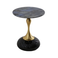 Table basse ronde noire moderne personnalisée pour la maison, l'appartement, le bureau, le salon, la chambre, la cuisine