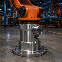 Base de robot usinée CNC sur mesure à 4 axes, pièce de tournage et de fraisage de précision OEM pour l'automatisation industrielle et la robotique