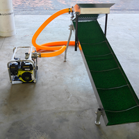 Laveuse d'or alluvionnaire portable pour la récupération de l'or placer et l'extraction de sable de rivière