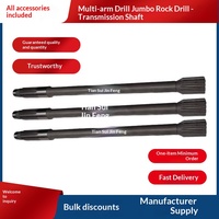 Accessoires pour foreuse hydraulique multi-bras : Arbre de transmission, Manchon triangulaire 18U, Tête de piston à percussion pour forage