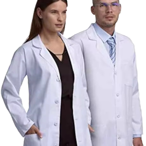 Blouse de laboratoire en coton et polyester tissé de haute qualité pour médecins et infirmières avec logo imprimé - Utilisation hospitalière unisexe - Product Image 1