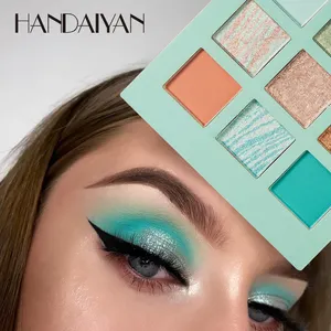 HANDAIYAN 9 pan eyeshadow palette squares eye shadow pads brazilian carnival eyeshadow custom eyeshadow palette with anime