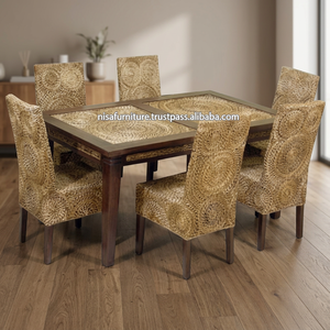 Rattan Seagrass <b>Dining</b> <b>Table</b> Furniture Rattan <b>Dining</b> Chairs and <b>Table</b> Set for Restaurant - Product Image 3