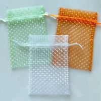 Sac en organza à cordon MU Spot Gift, pochette d'emballage en plastique, petit sac en organza pour accessoires de mariage, emballage de fête, sac en organza filet