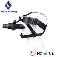 Dispositif de vision nocturne binoculaire/monoculaire à fixation sur la tête avec résolution 1280x960, étanchéité et résistance à la poussière IP66, grossissement 2x, WiFi