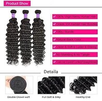 Extensions de cheveux humains vierges doublement étirés, tissées à la machine, pointes épaisses, 100 % non traitées, lots de mèches à fond épais