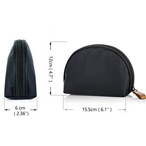 Organisateur de <span class=keywords><strong>toilette</strong></span> zippé Petite pochette Demi-lune Cosmétique Sac de beauté pour sac à main Voyage Pratique Pochette de maquillage pour femmes Filles - Product Image 2