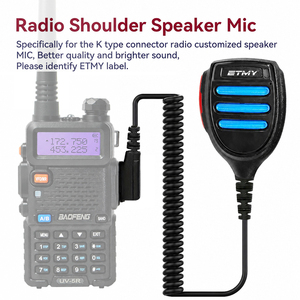 <b>Mini</b> Handheld Microphone 2 Pin <b>Speaker</b> Mic for Baofeng UV-5R UV-82 TK2000 Walkie Talkie Compact PTT Wire Mic Radio - Product Image 6